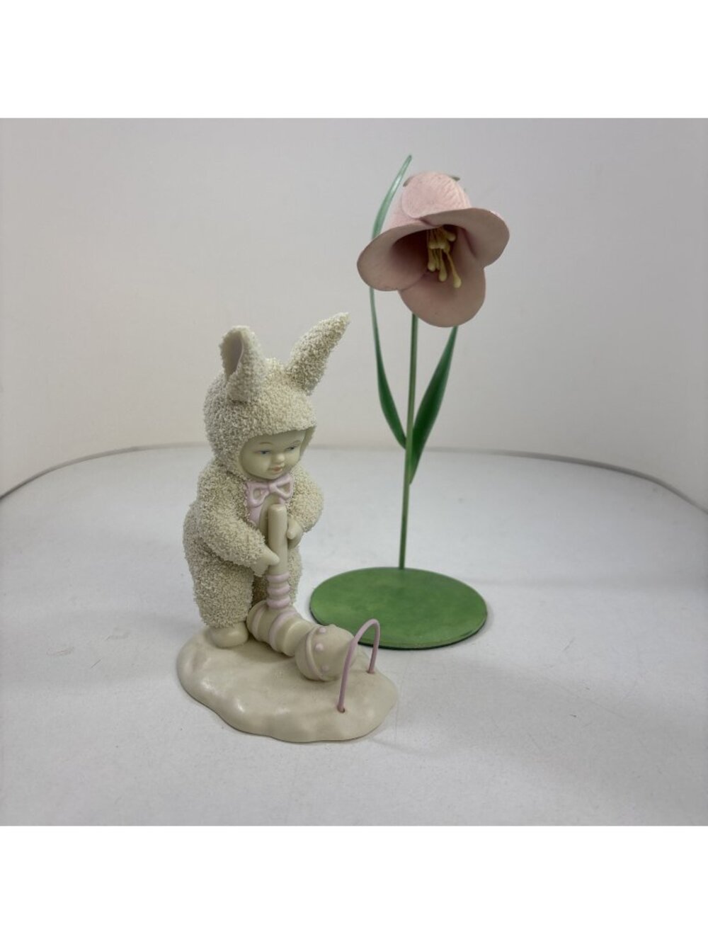 Dept 56 Snowbunnies Easy Does It Springtime Stories Bunny Plays Croquet & Flower